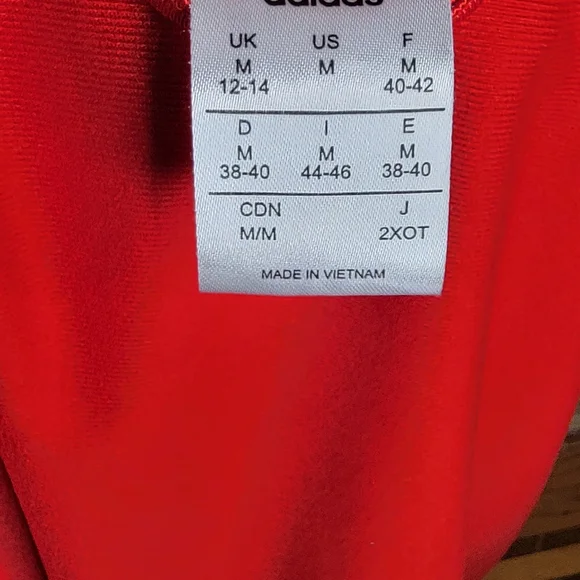 Adidas Red/white Track Jacket - Picture 8 of 10